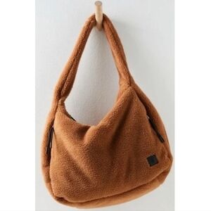 NWT Free People Movement Cozy Carryall Sherpa Tote Bag Purse Coco Teddy